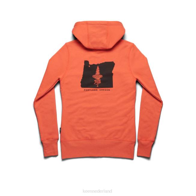 KEEN pnw-hoodie 804T631 kleding gebrande oker vrouwen
