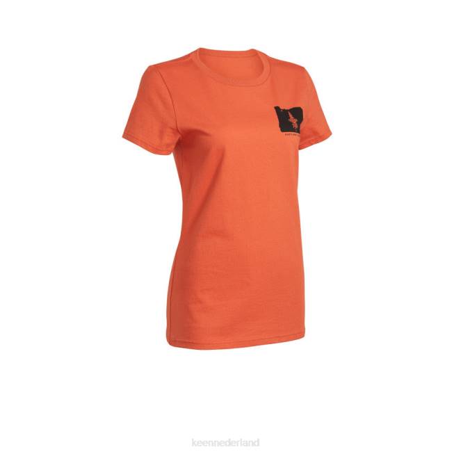 KEEN pnw tee 804T629 kleding gebrande oker vrouwen