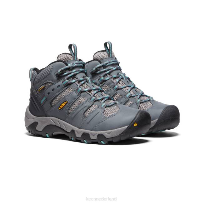KEEN Koven waterdichte laars 804T597 schoenen staalgrijs/wasabi vrouwen