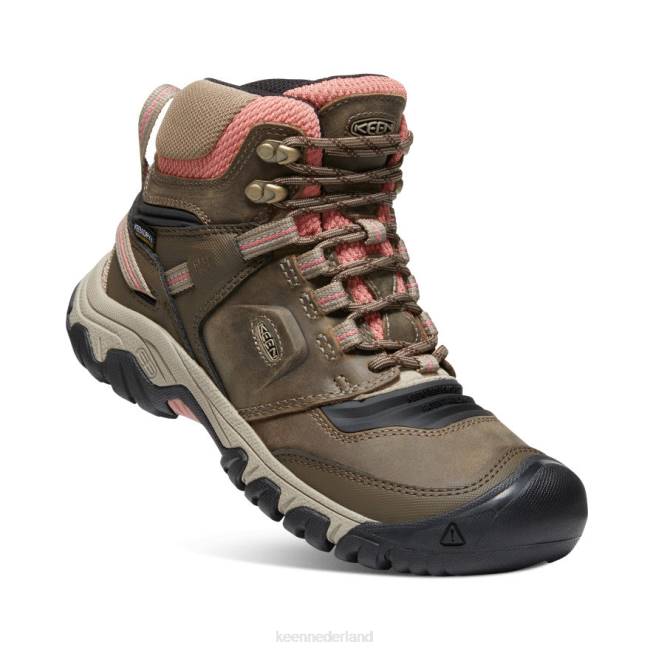 KEEN Ridgeflex waterdichte laars 804T573 schoenen houtwolf/baksteenstof vrouwen