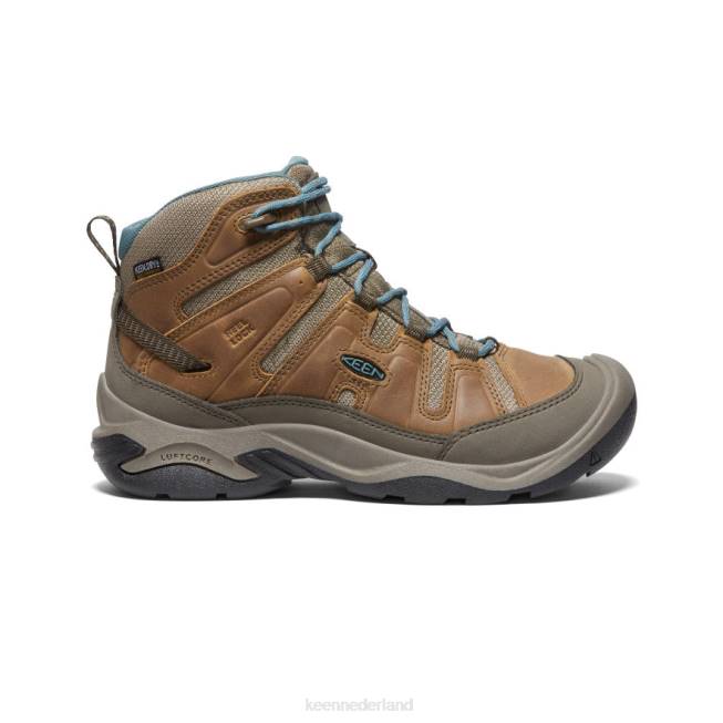 KEEN circadia waterdichte laars 804T637 schoenen geroosterde kokosnoot/Noord-Atlantische Oceaan vrouwen