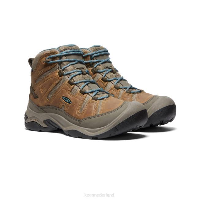 KEEN circadia waterdichte laars 804T637 schoenen geroosterde kokosnoot/Noord-Atlantische Oceaan vrouwen