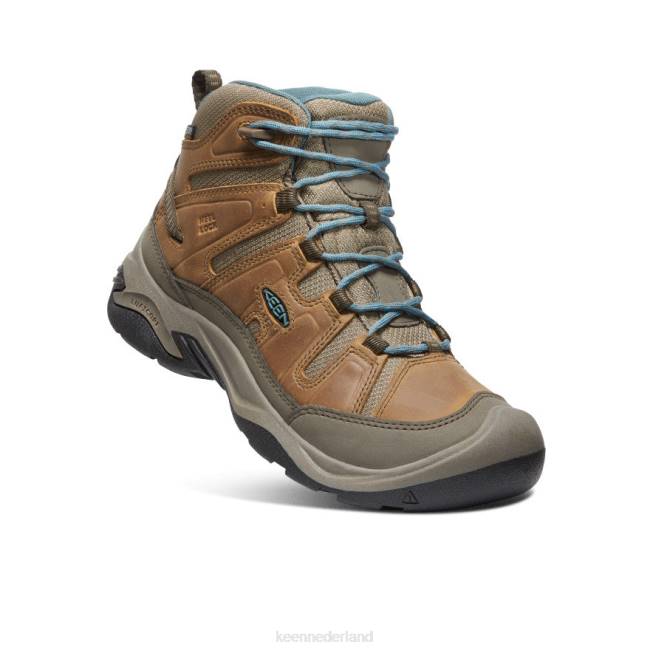 KEEN circadia waterdichte laars 804T637 schoenen geroosterde kokosnoot/Noord-Atlantische Oceaan vrouwen