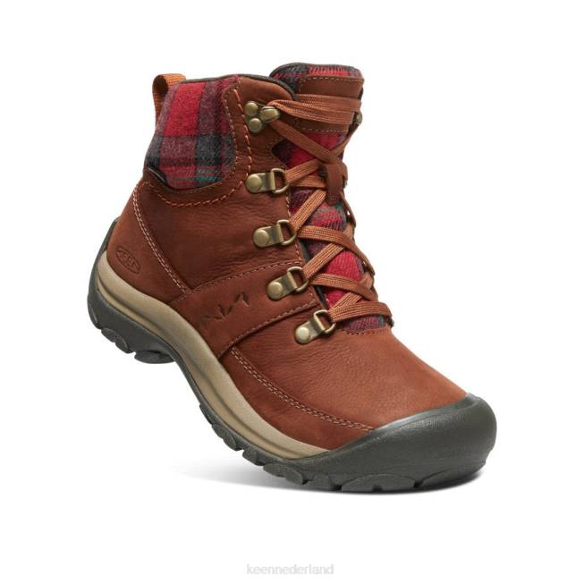 KEEN kaci iii waterdichte winterlaars 804T677 schoenen schildpadschild/rode plaid vrouwen