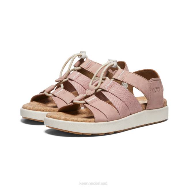 KEEN Elle sandaal met gemengde bandjes 804T425 schoenen reekalf/berk vrouwen