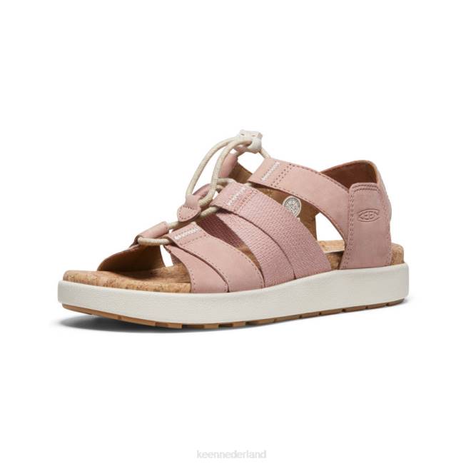 KEEN Elle sandaal met gemengde bandjes 804T425 schoenen reekalf/berk vrouwen
