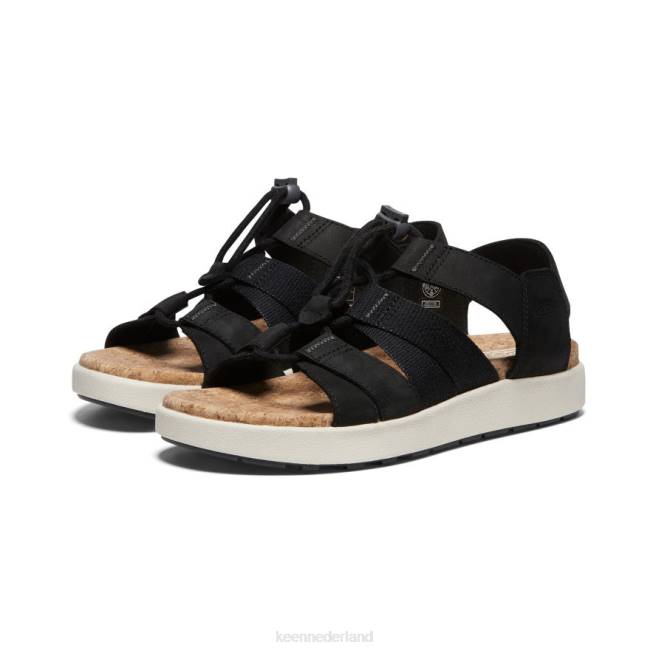 KEEN Elle sandaal met gemengde bandjes 804T426 schoenen zwart/berken vrouwen