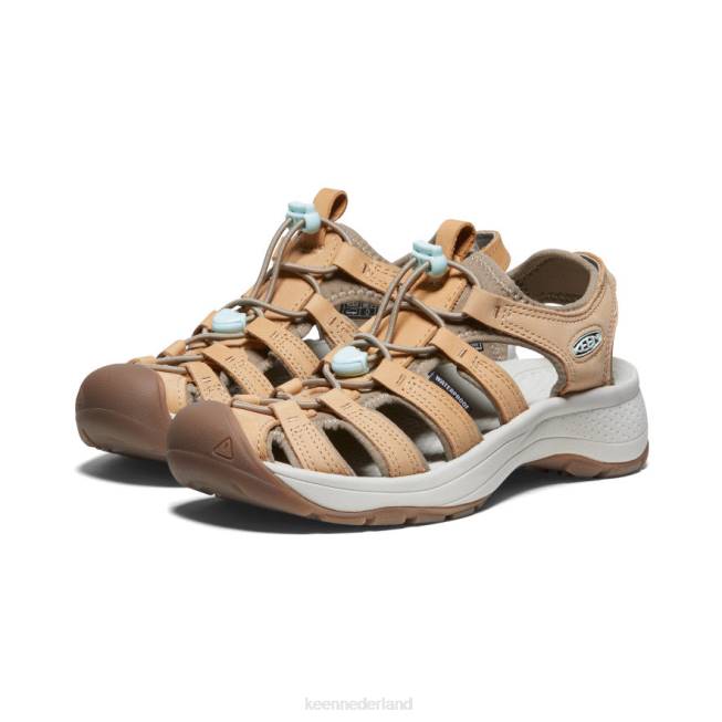 KEEN astoria west lederen sandaal 804T616 schoenen hinde/blauw glas vrouwen