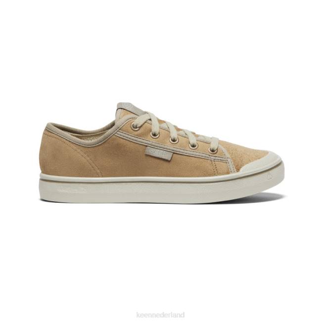KEEN Elsa oogst leren sneaker 804T627 schoenen beige/zilverberk vrouwen