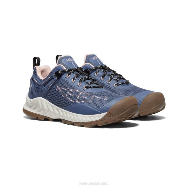 KEEN Nxis evo waterdichte schoen 804T476 schoenen vintage indigo/perzikachtig vrouwen