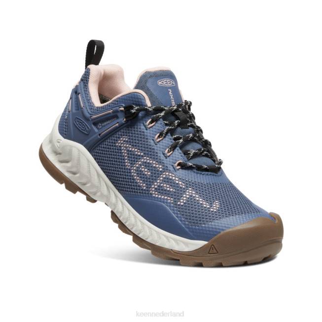 KEEN Nxis evo waterdichte schoen 804T476 schoenen vintage indigo/perzikachtig vrouwen
